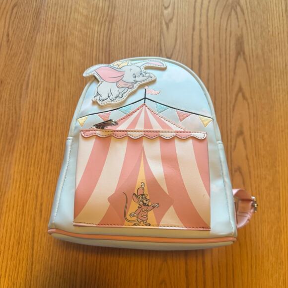 Loungefly Disney Dumbo Circus Tent Mini Backpack NWT - Picture 1 of 4